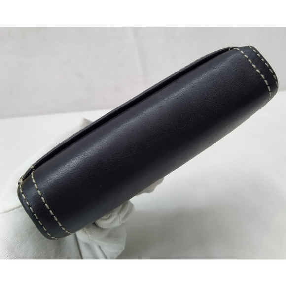 Coach Chelsea Black Leather Credit Card Trifold Wallet - Picture 5 of 16